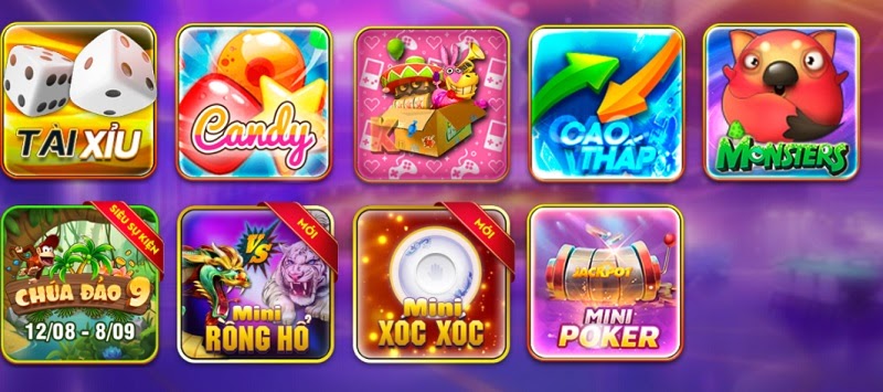 Các tựa minigame đặc trưng tại cổng game Bay247 