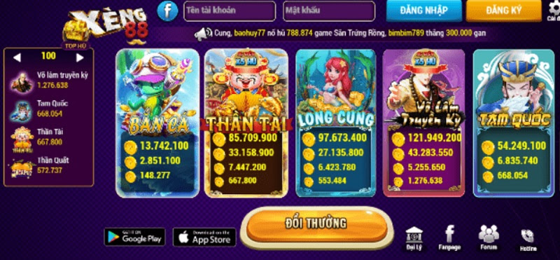 Vài tựa slots game độc đáo được kể đến tại Xeng88 